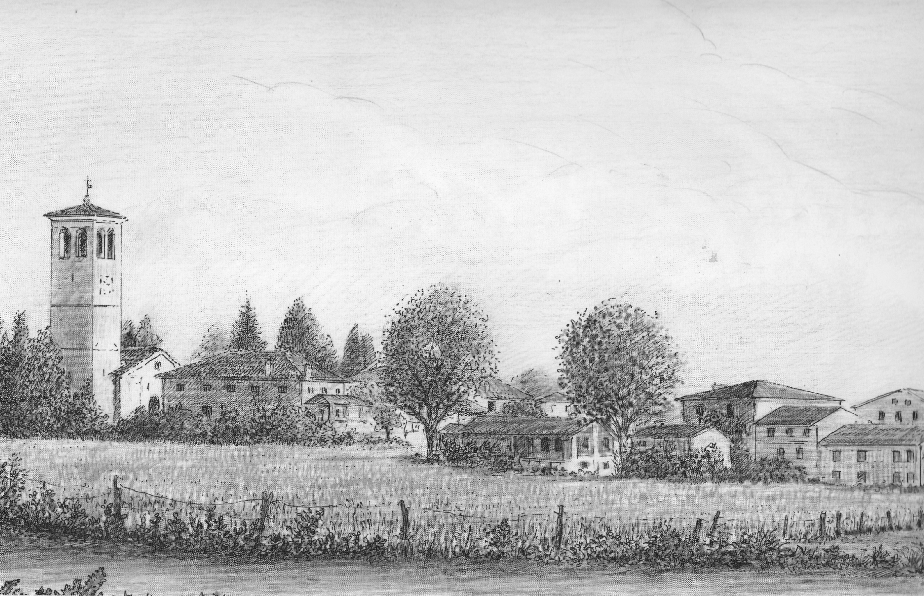 San Canzian d'Isonzo (disegno di A. Bressanutti)