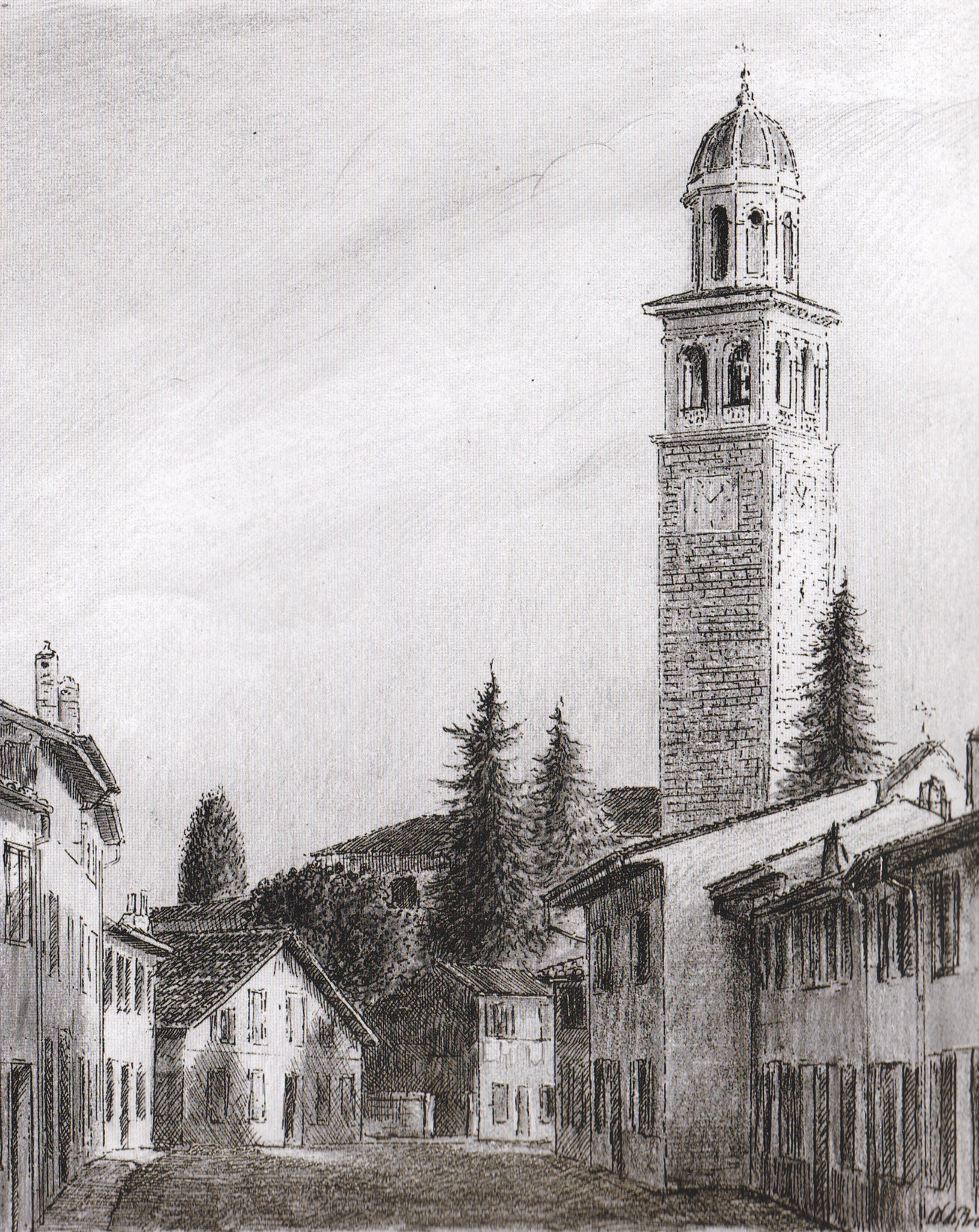 San Pier d'Isonzo (disegno di A. Bressanutti)