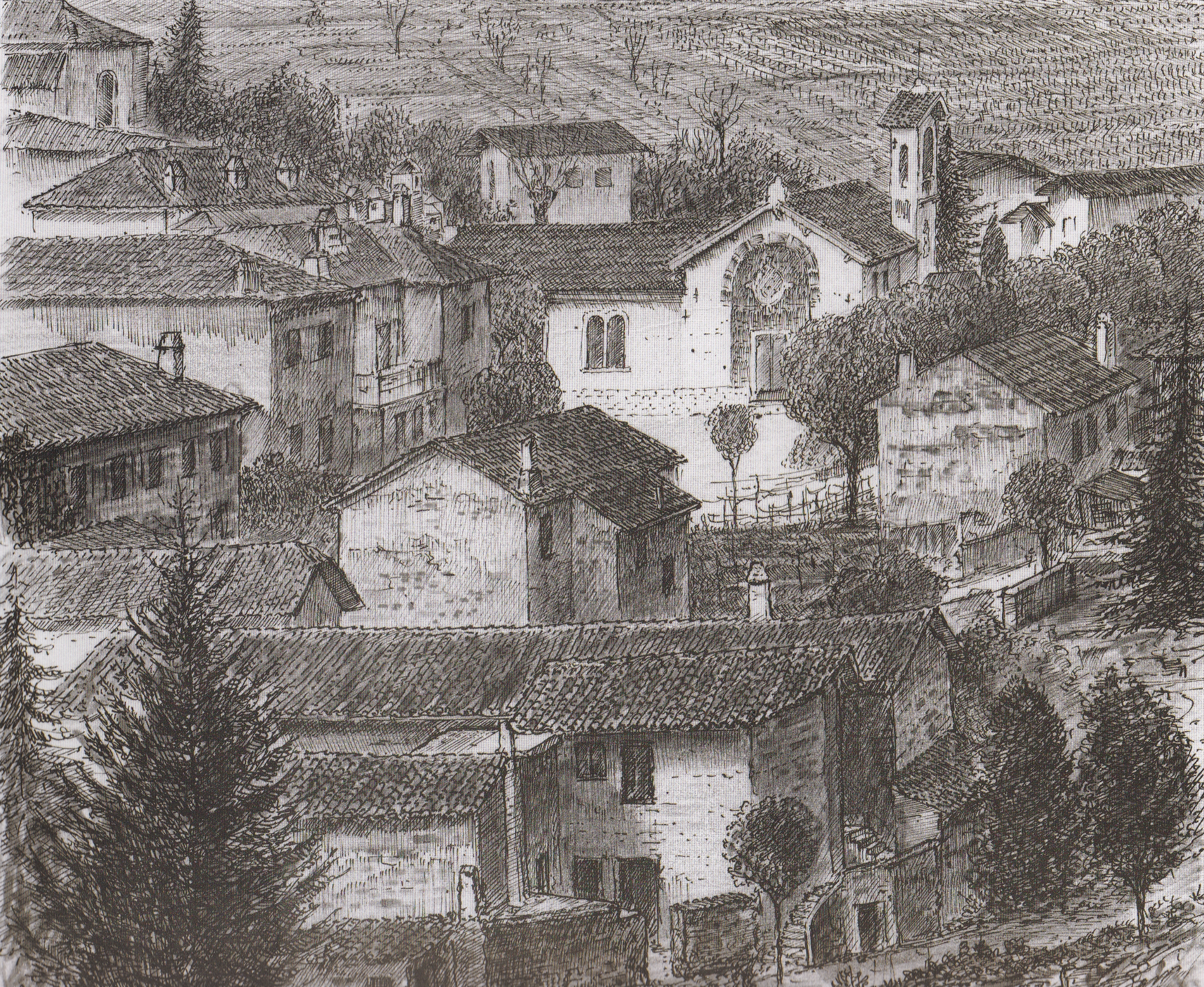Fogliano Redipuglia (disegno di A. Bressanutti)