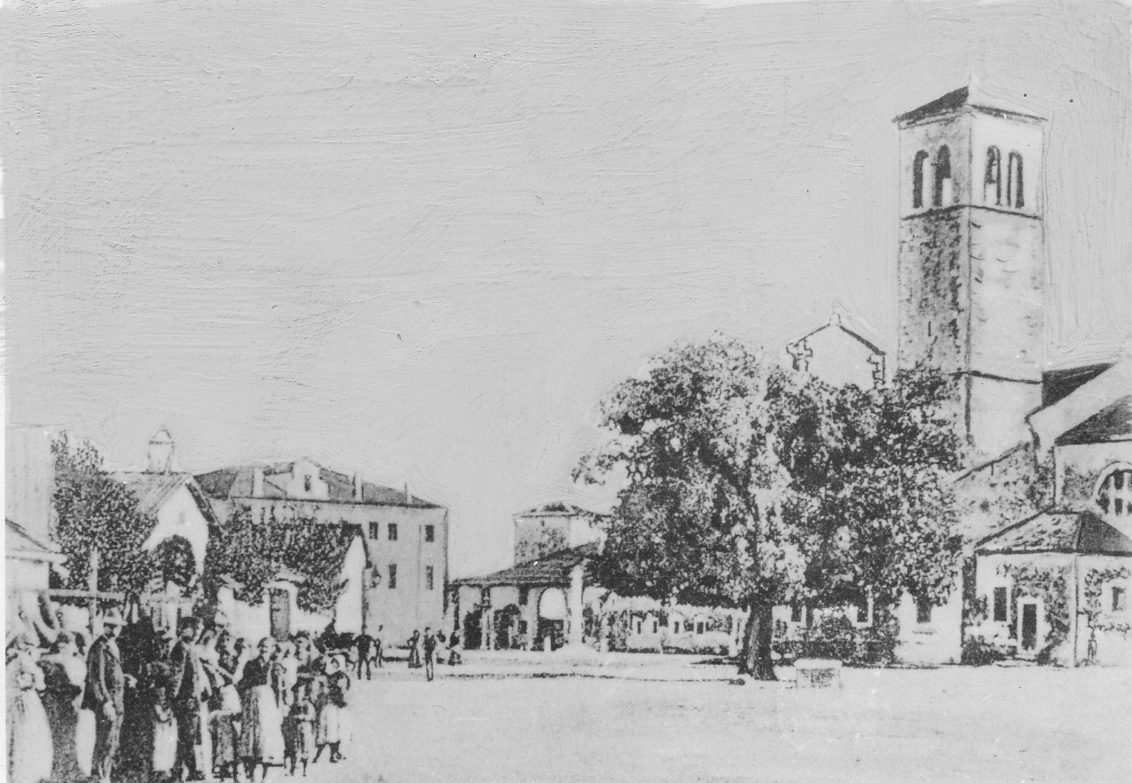 La piazza di Turriaco